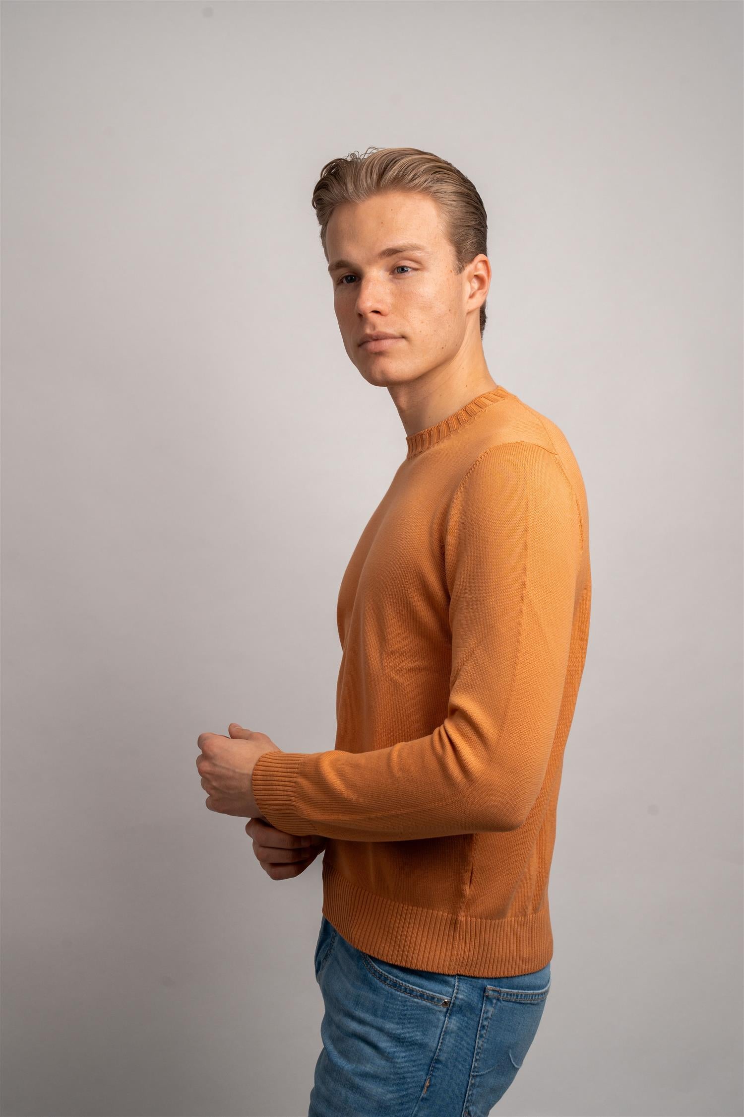 Cotton Crewneck - Orange