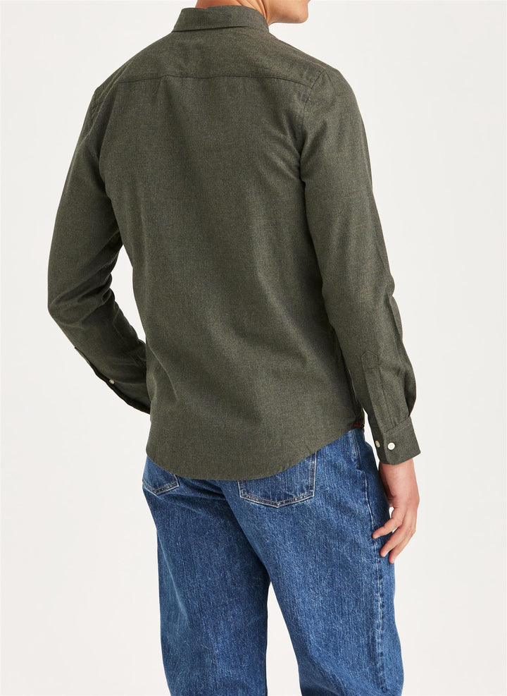 Watts Flannel Shirt - Olive