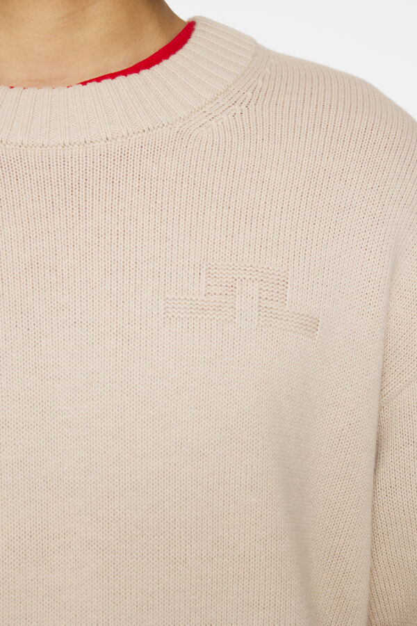 Eddy Cotton Wool Crewneck - Moonbeam
