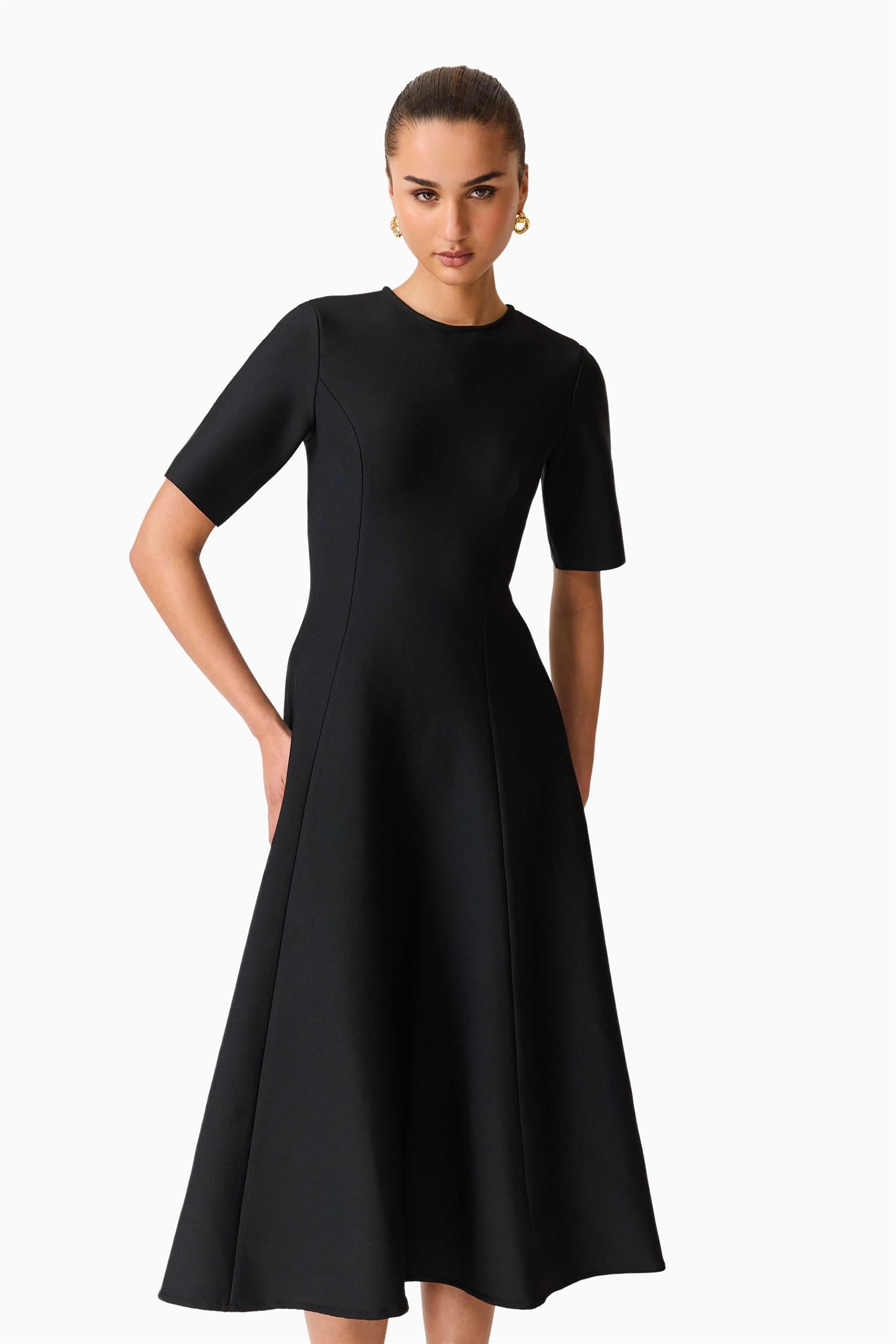 Audrey Midi Dress Black