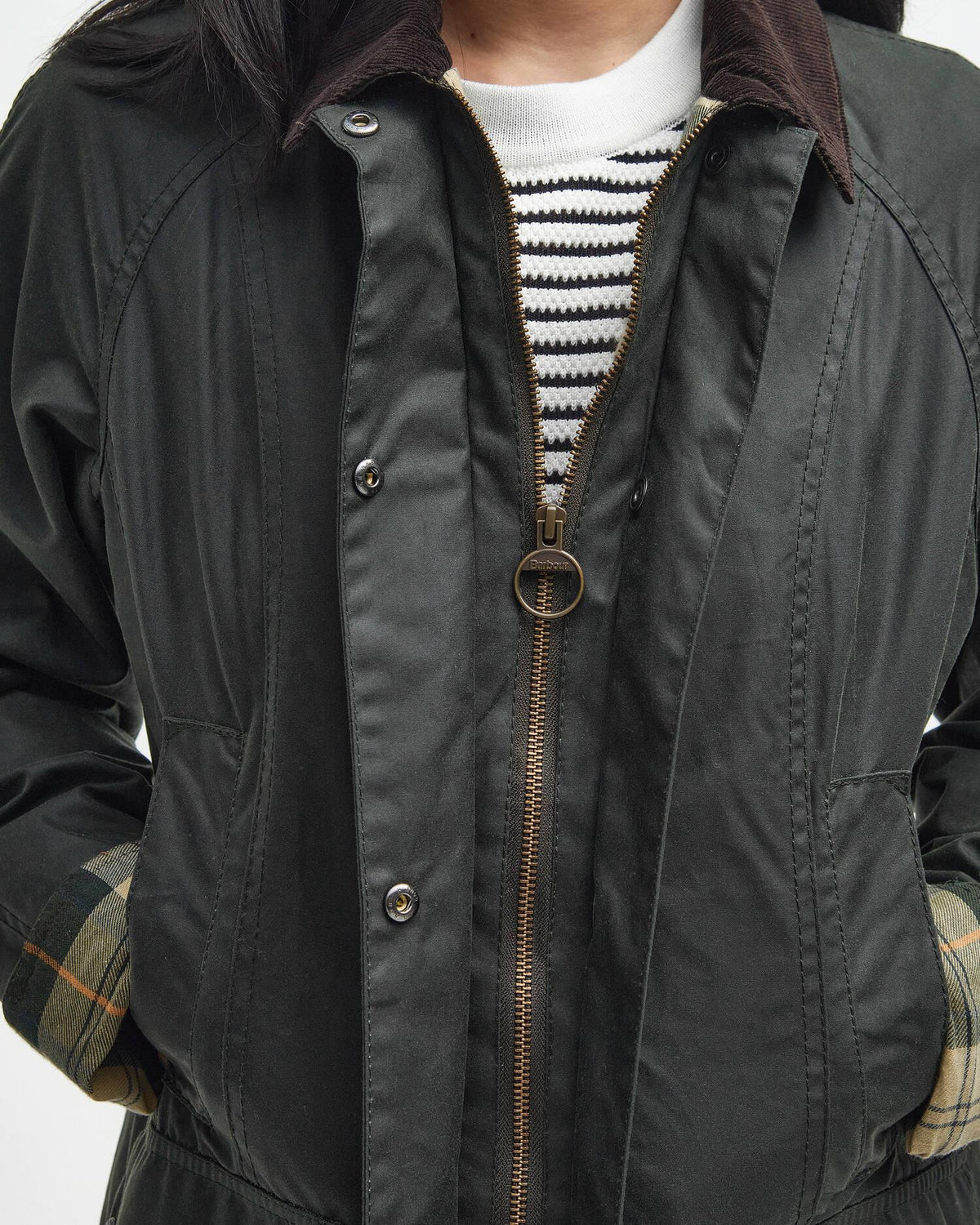 Beadnell Waxed Jacket Sage