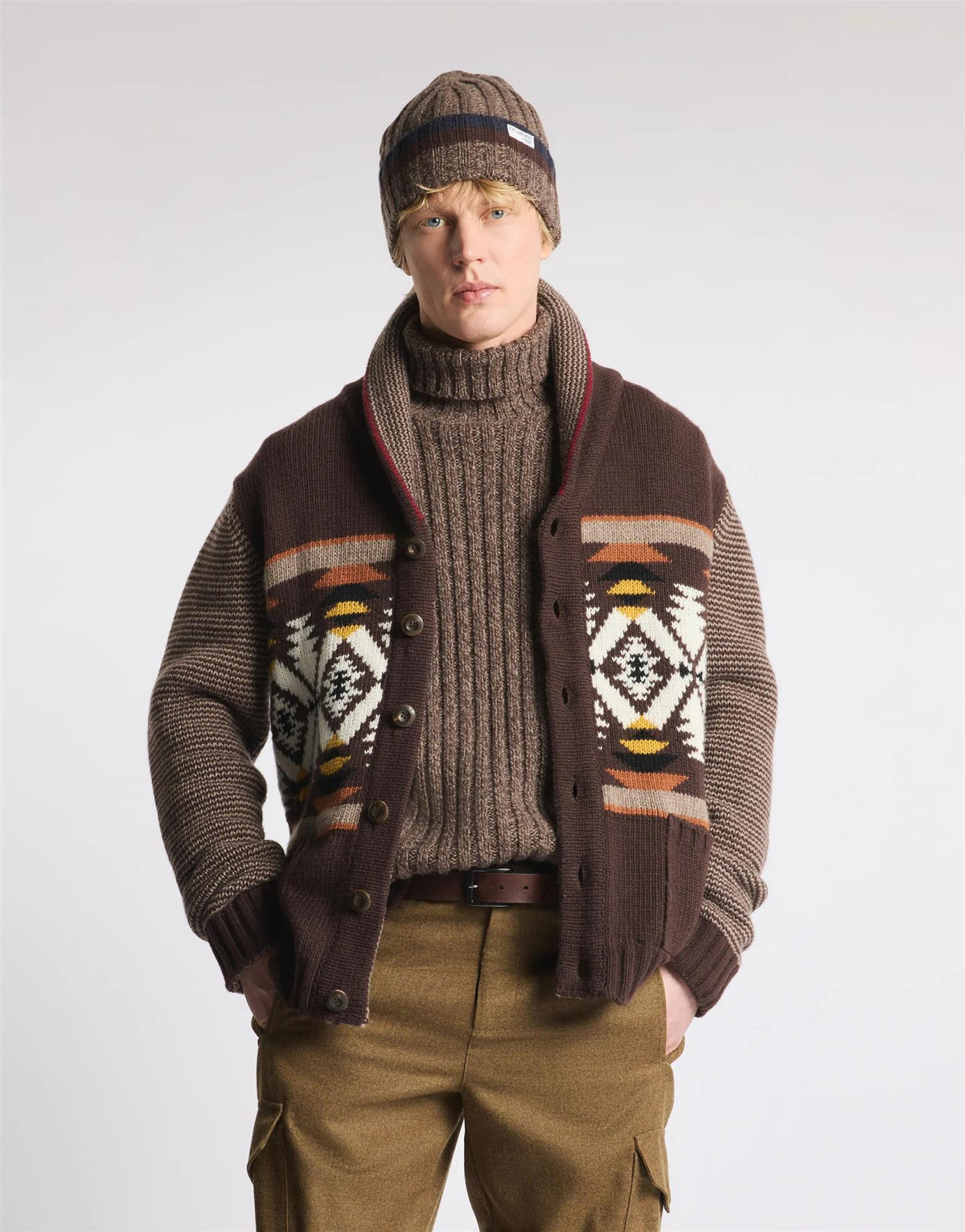 Cardigan Jaquard - Desert Code