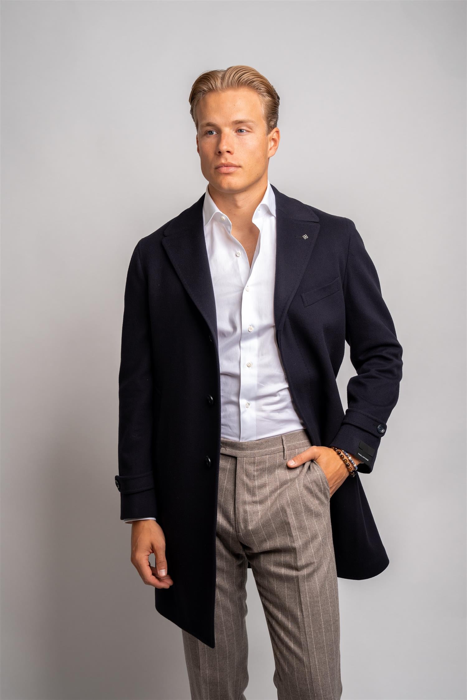 Thomas Coat Wool/Cashmere - Navy