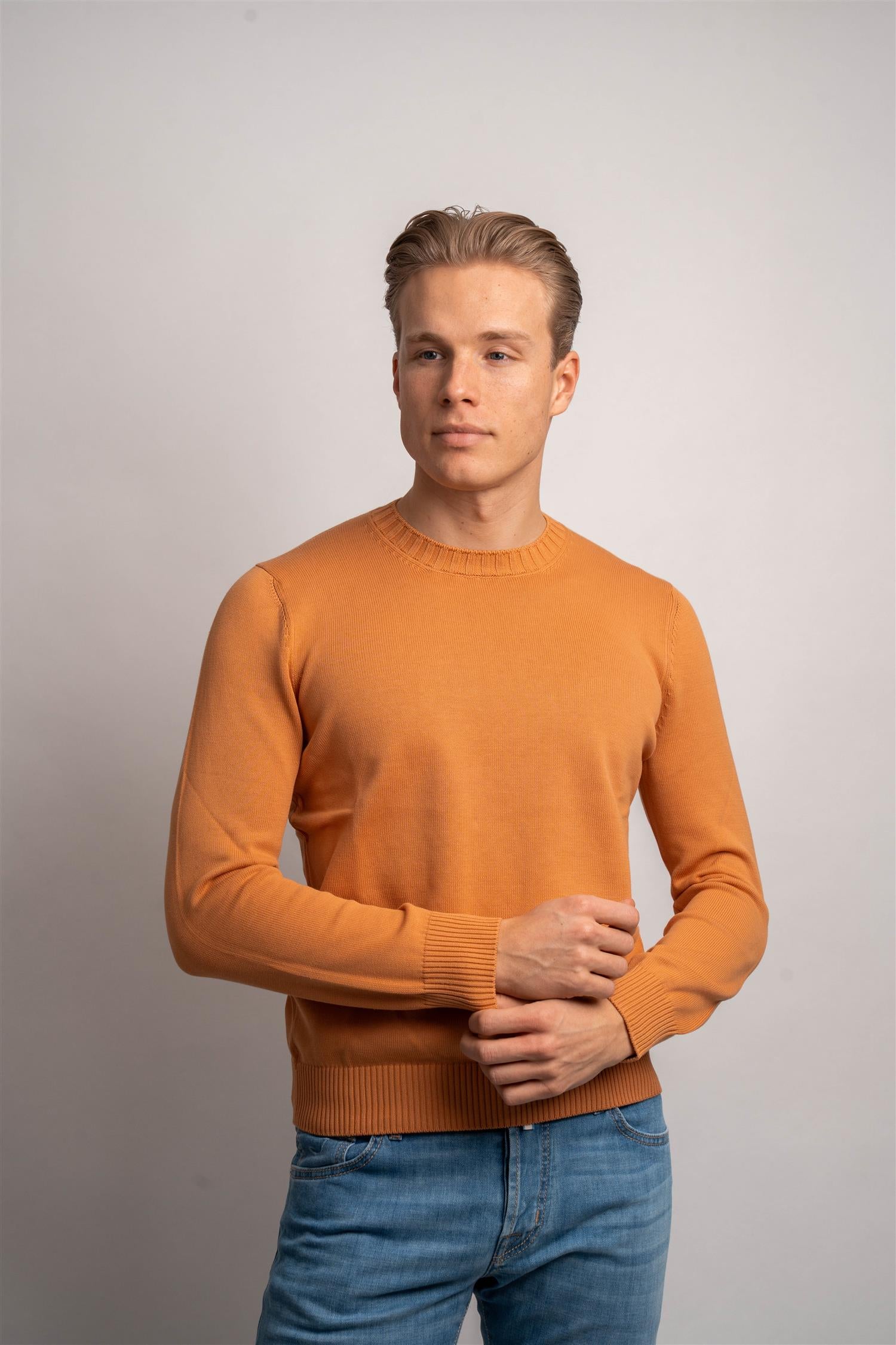 Cotton Crewneck - Orange