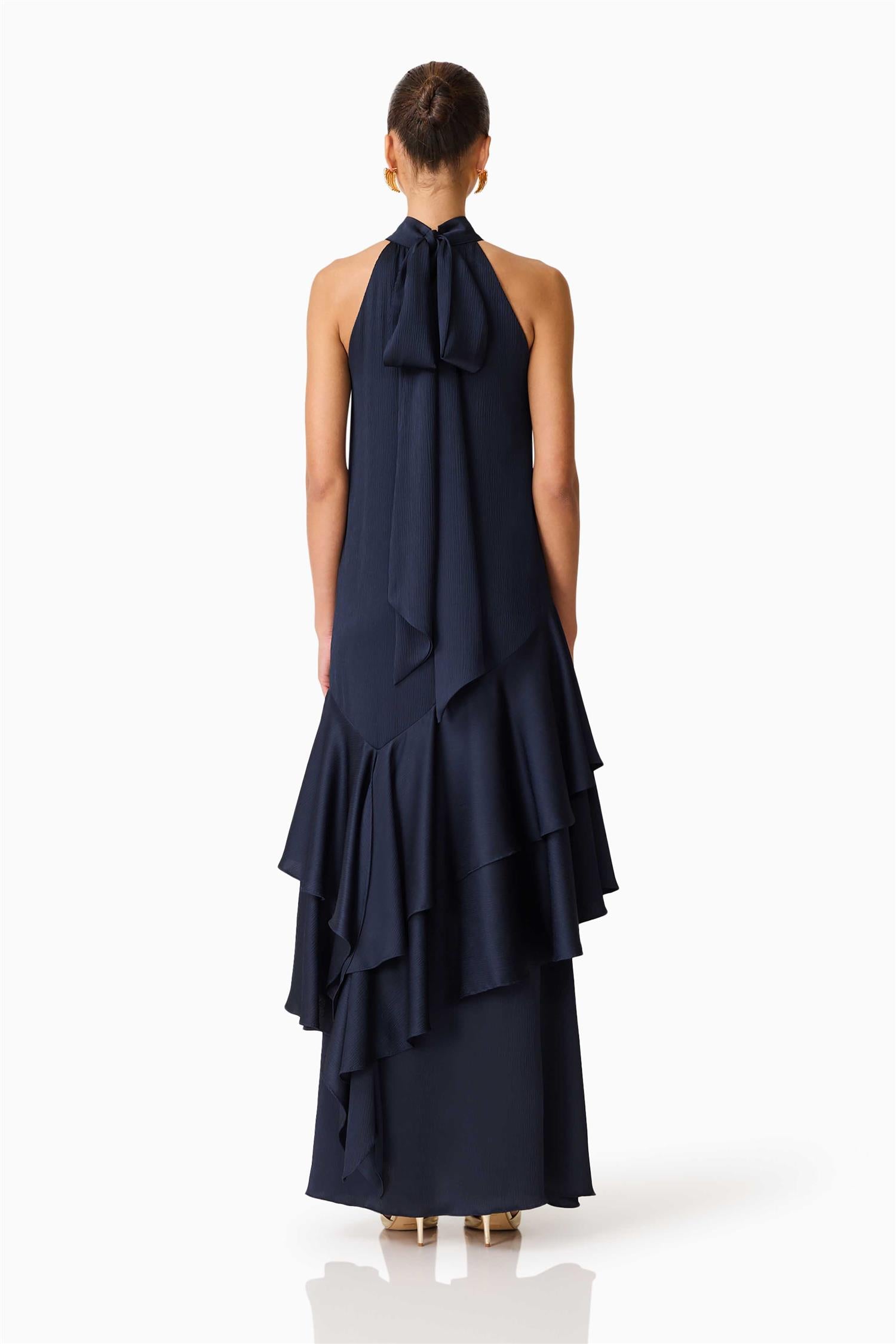 Varella Halter Gown Navy
