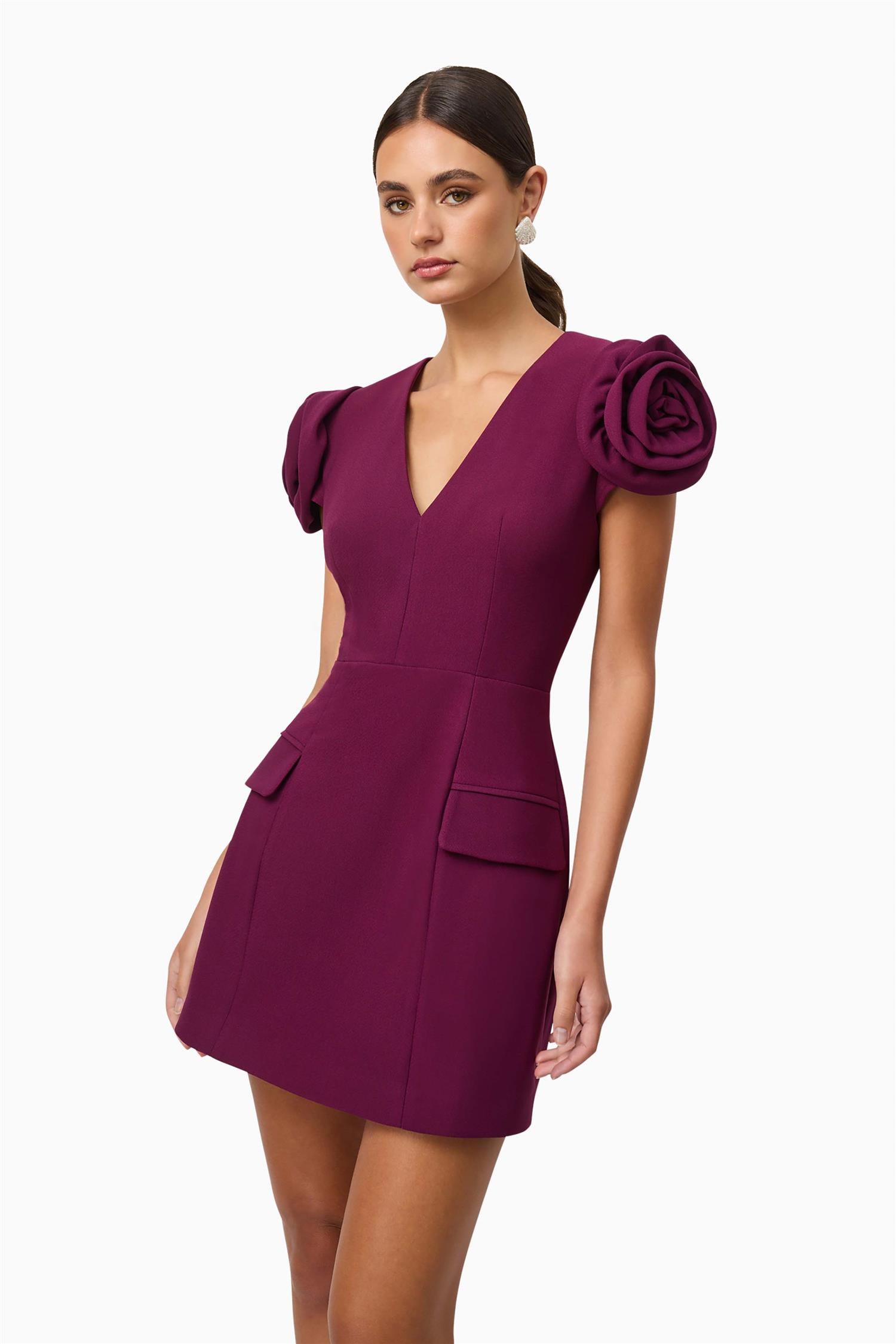 Theresa Mini Dress Grape