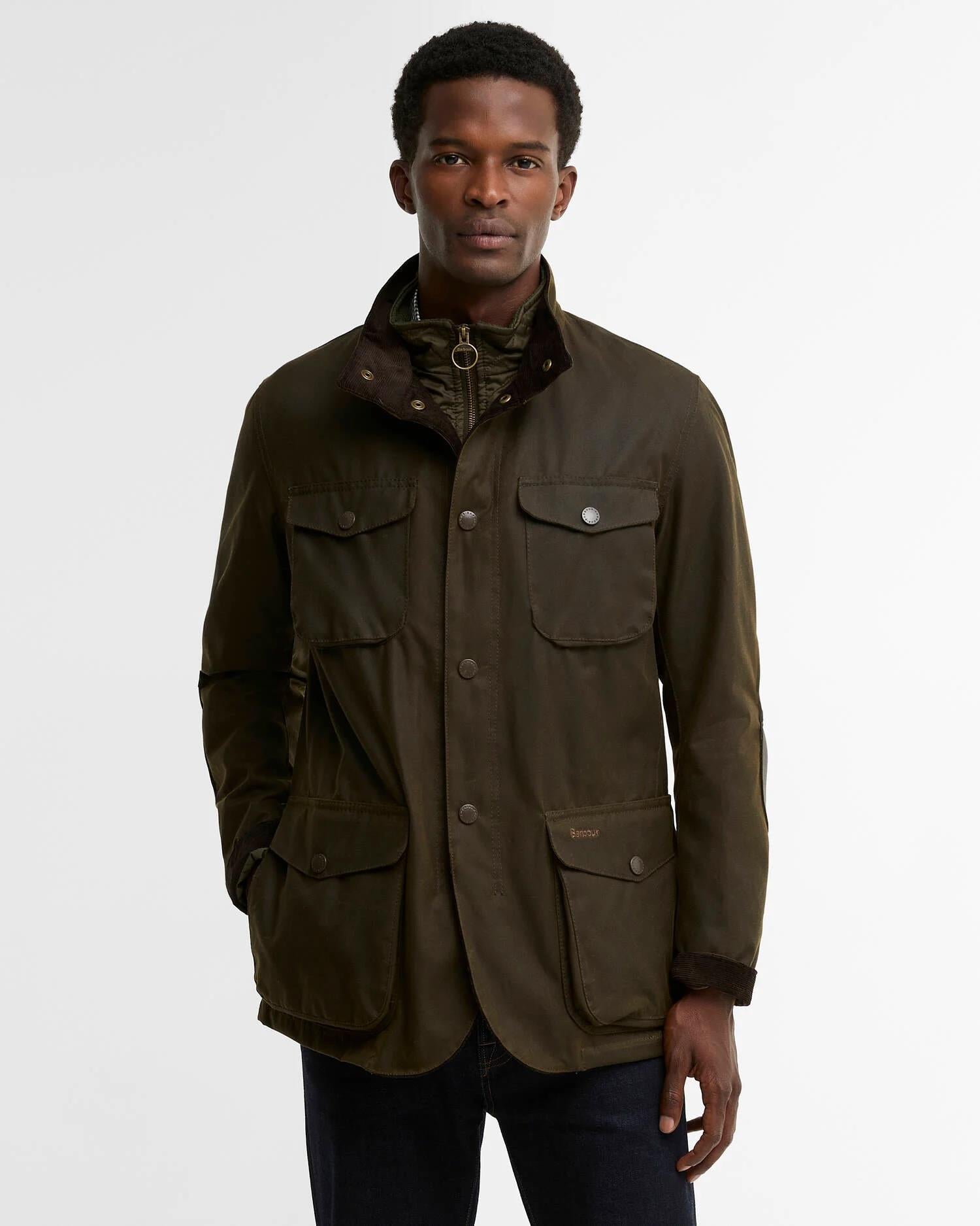 Ogston Wax Jacket - Olive