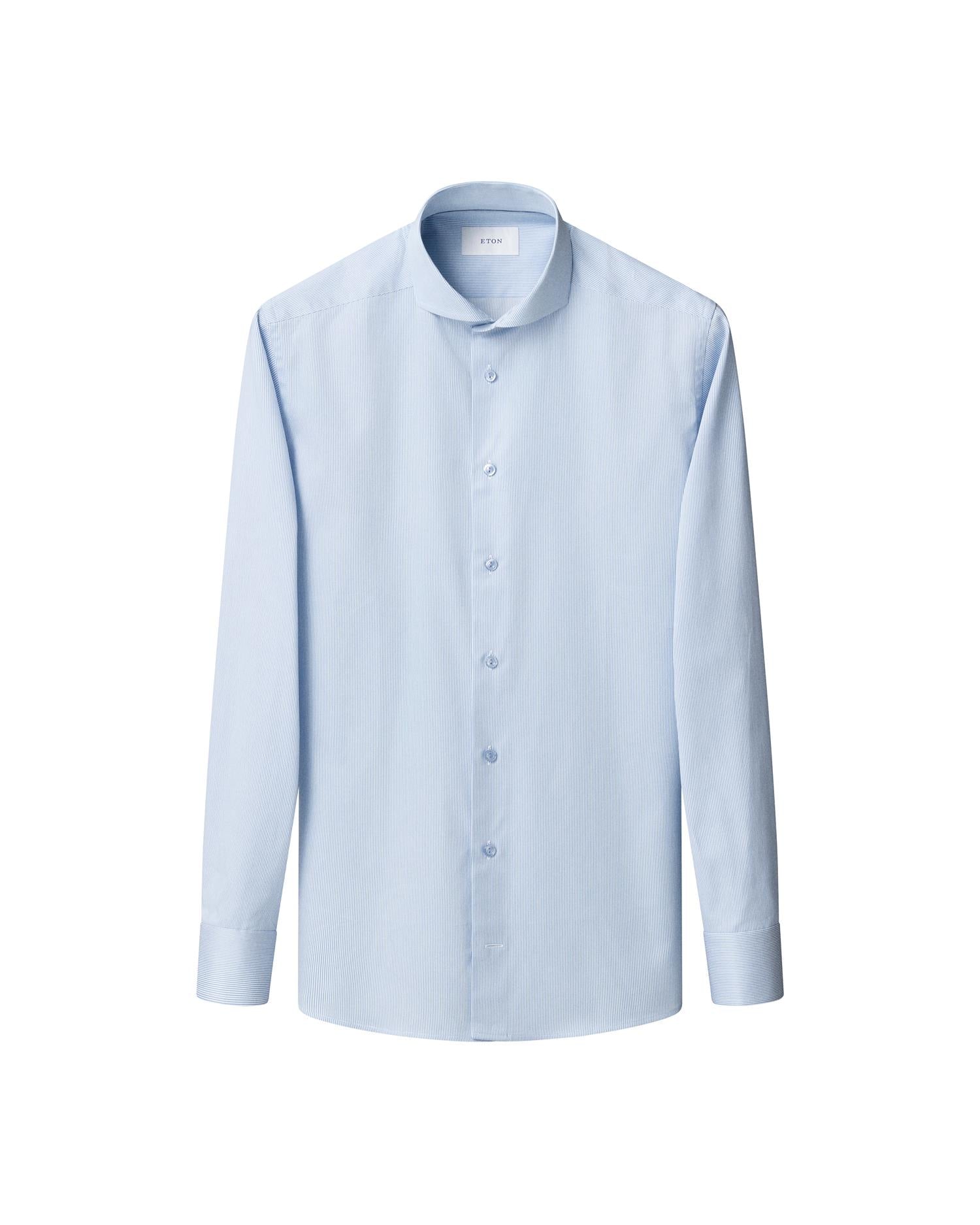 Striped Twill - Light Blue