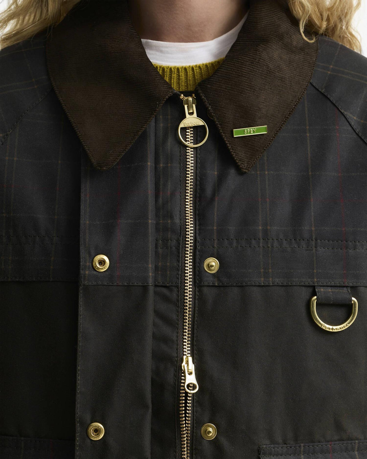 Tartan Reimagined Icons Tartan Spey Waxed Jacket Olive