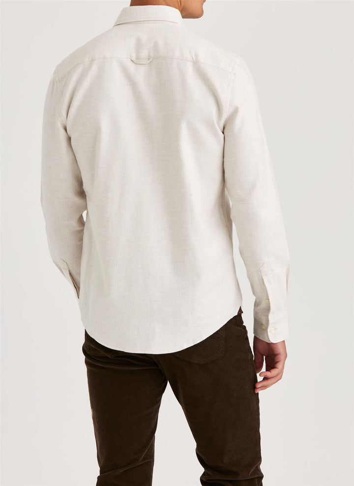 Twill Flannel Shirt - Off White