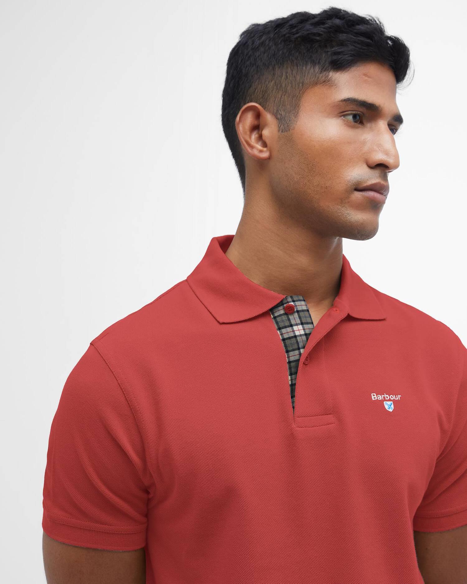 Pique Polo Shirt - Red