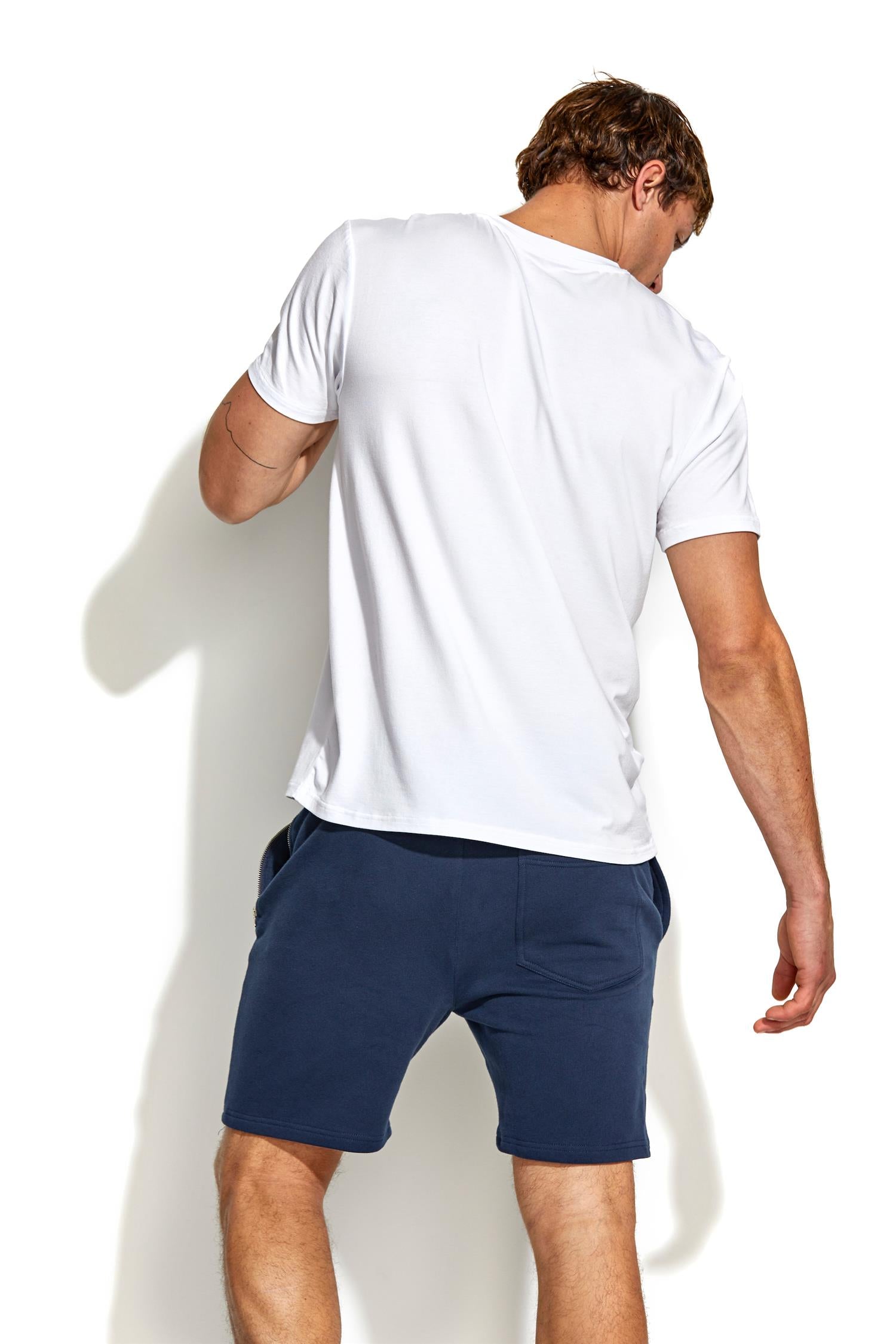 Bamboo / Cotton Tee Crew - White