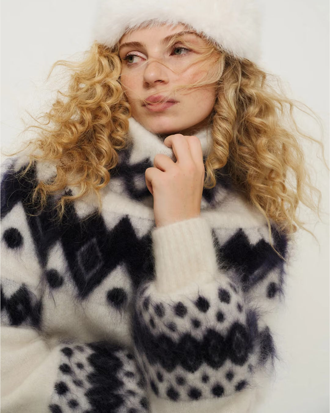 Kylie Chunky Sweater - Bright White