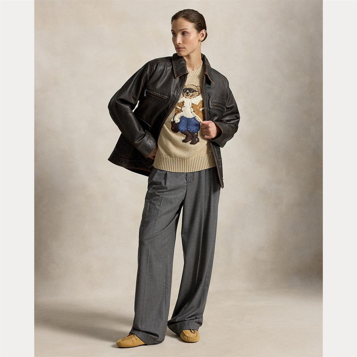 Winter Polo Bear Crewneck Sweater