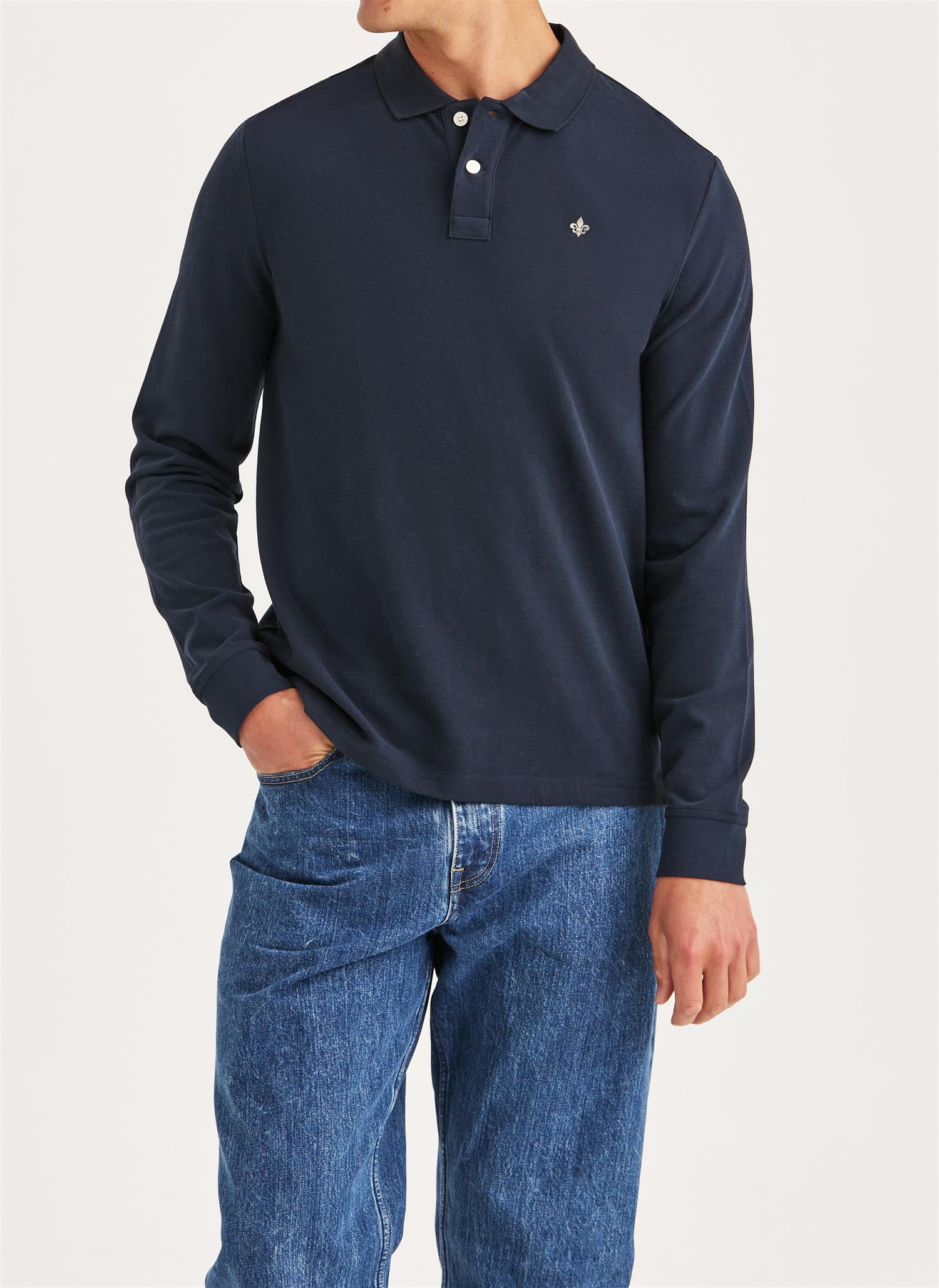 Camden LS Polo Shirt - Old Blue