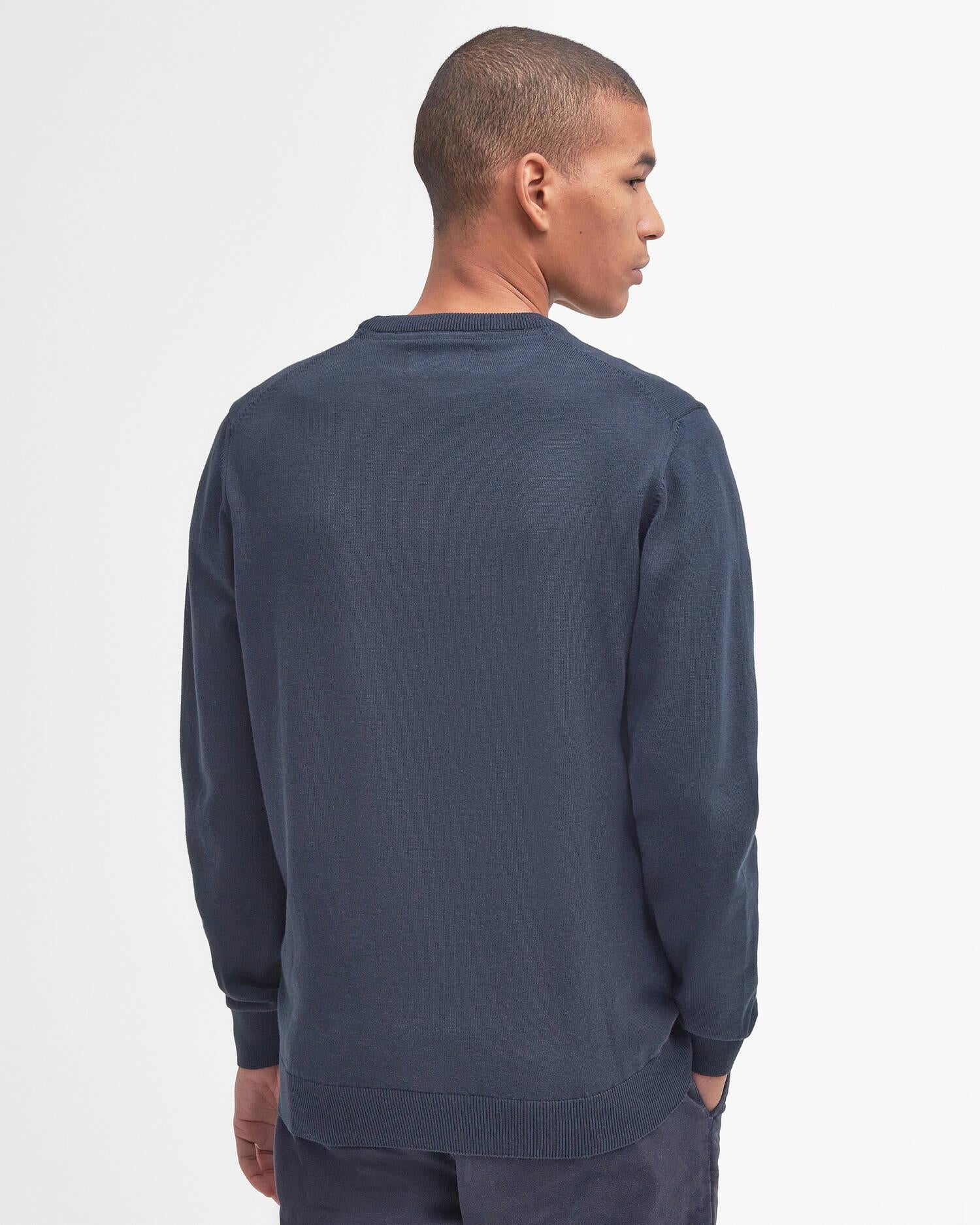Pima Cotton Crewneck - Navy