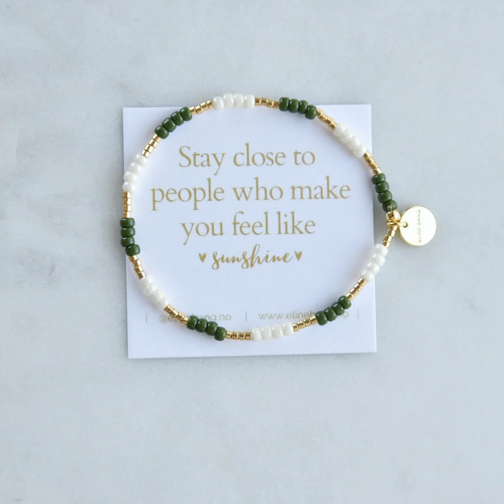 Kaviya armbånd elastikk Grønn