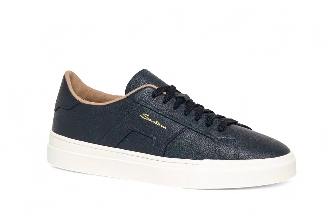 Double Buckle Sneaker - Navy (Cashmere)