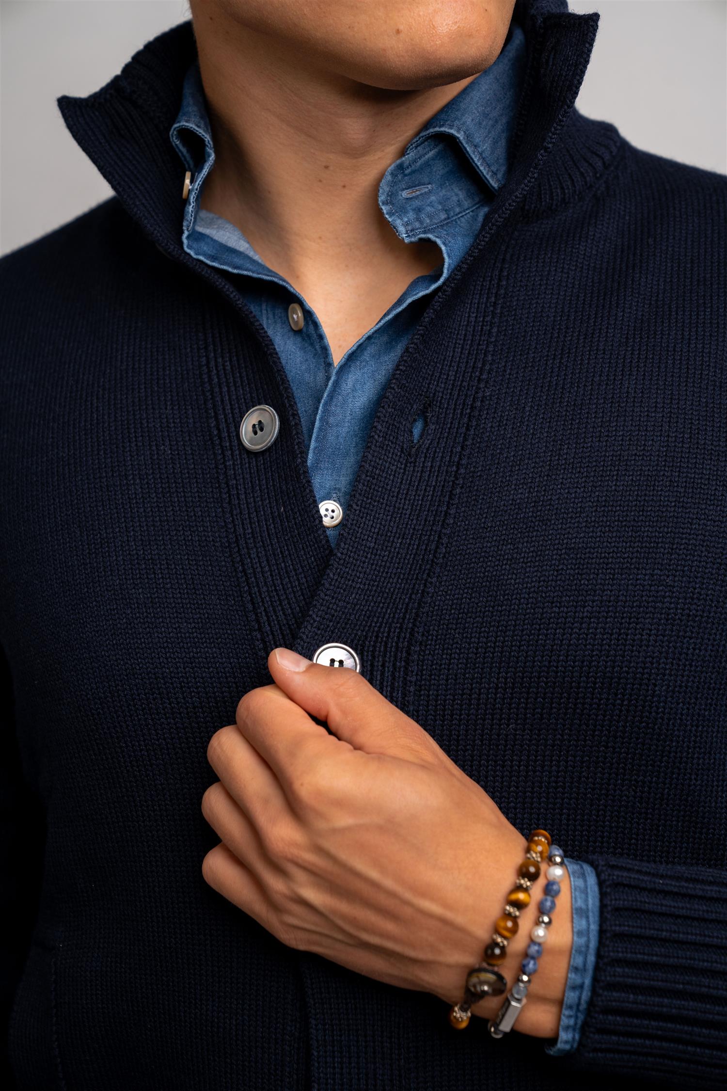 Corean Cardigan - Navy