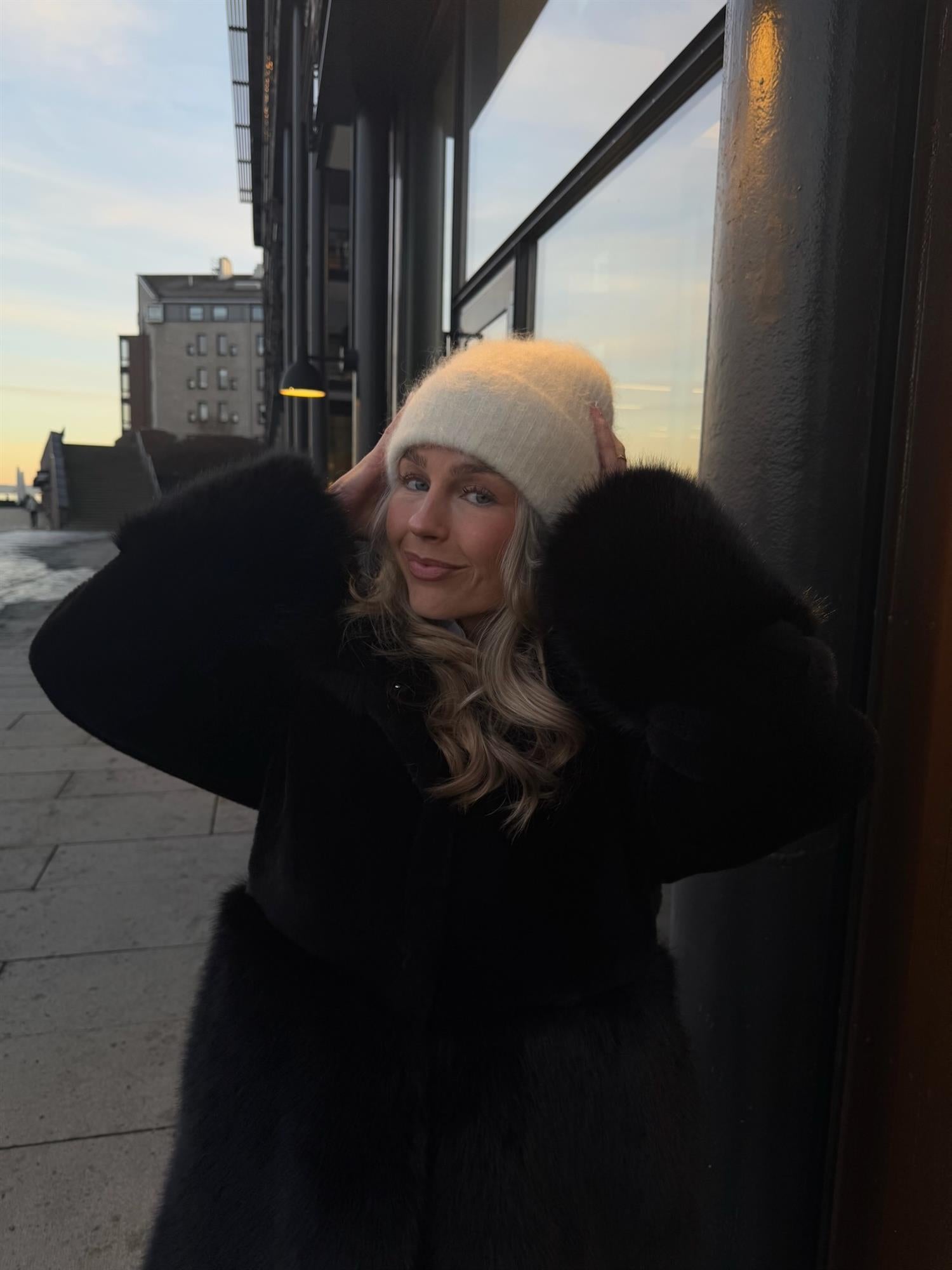 Silje Chunky Hat Bright White