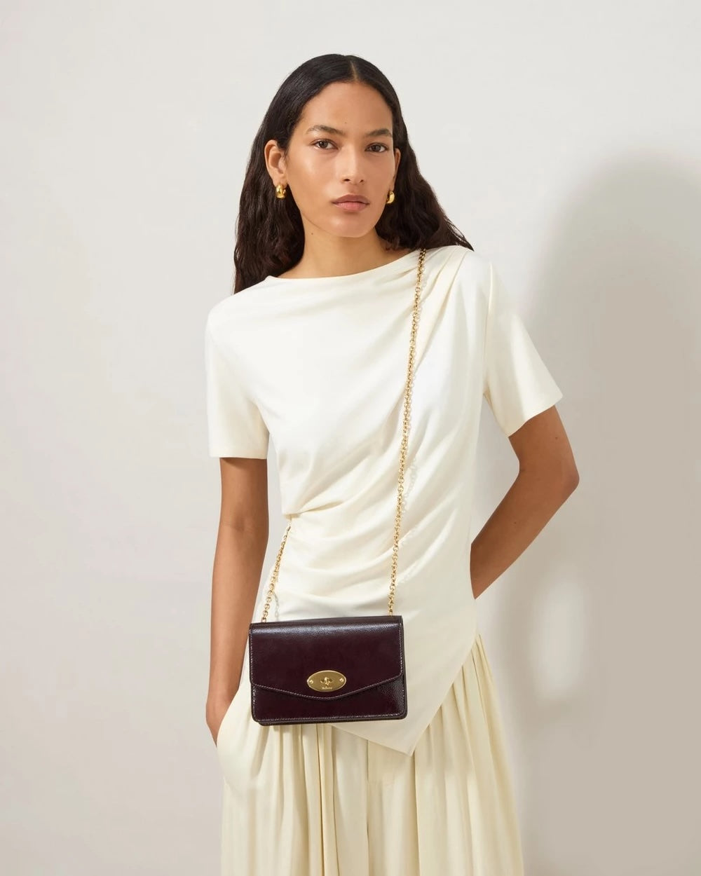 Small Darley Patent Deep Aubergine