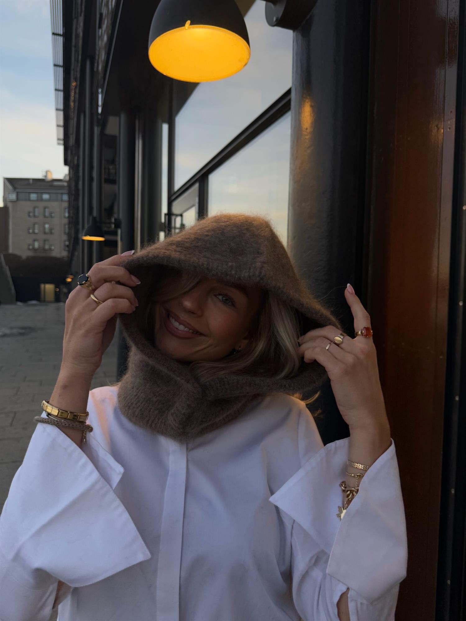 Kajsa Chunky Balaclava Brown