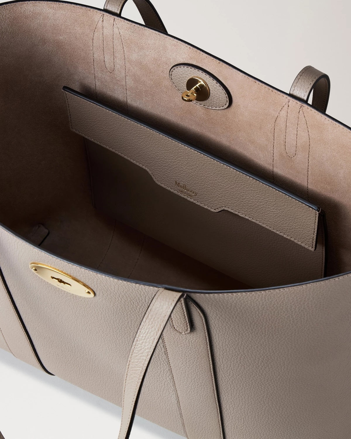 Bayswater Tote Cashmere Taupe Small Classic Grain