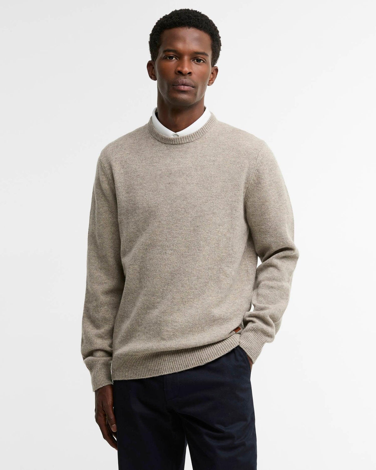 Ess Patch Crew Neck - Stone