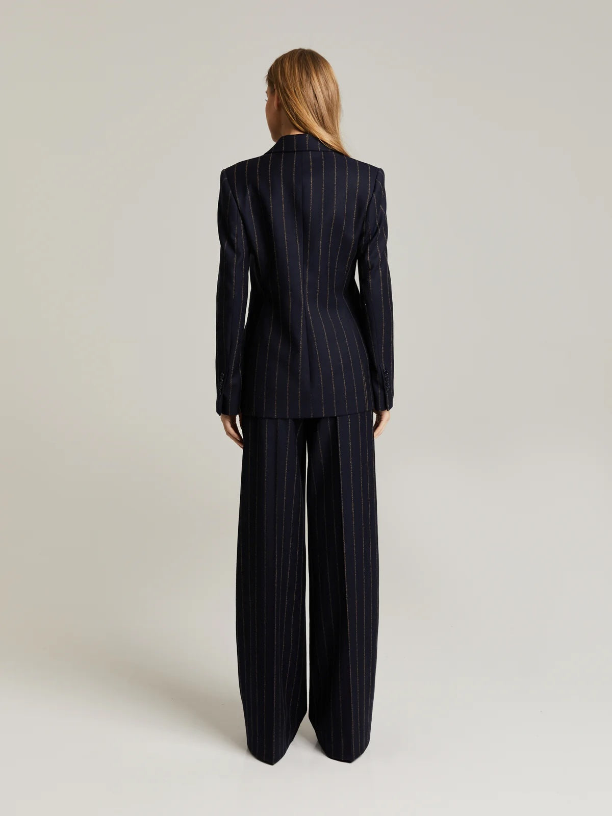 Brette Blazer - Navy/Camel