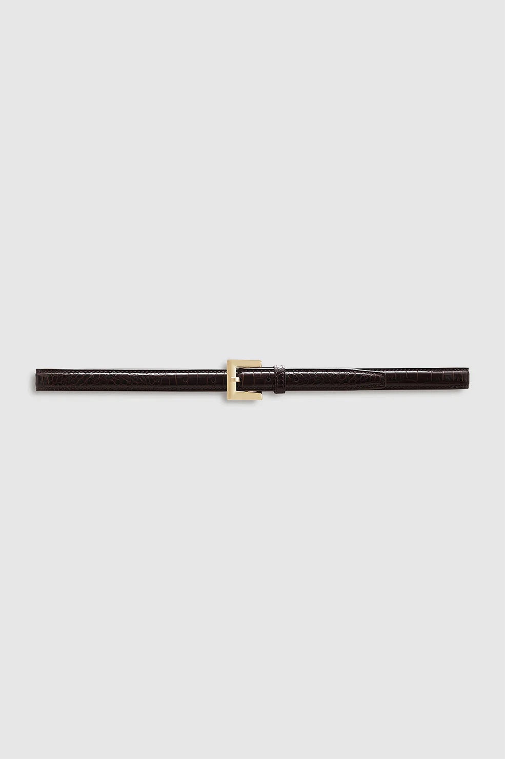 Nicola Belt - Dark Brown Embossed