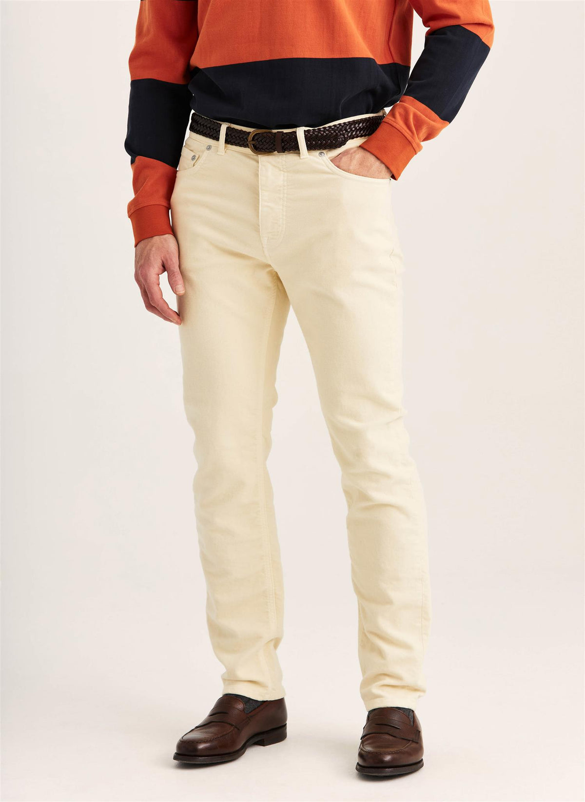 James Winter Twill 5-Pocket - Off White