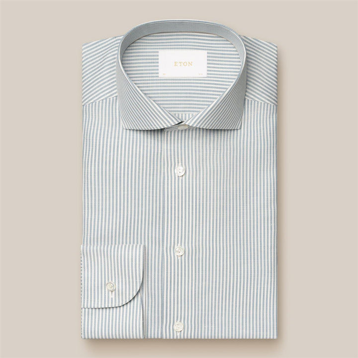 Striped - Cotton Linen Silk - Blå Striper