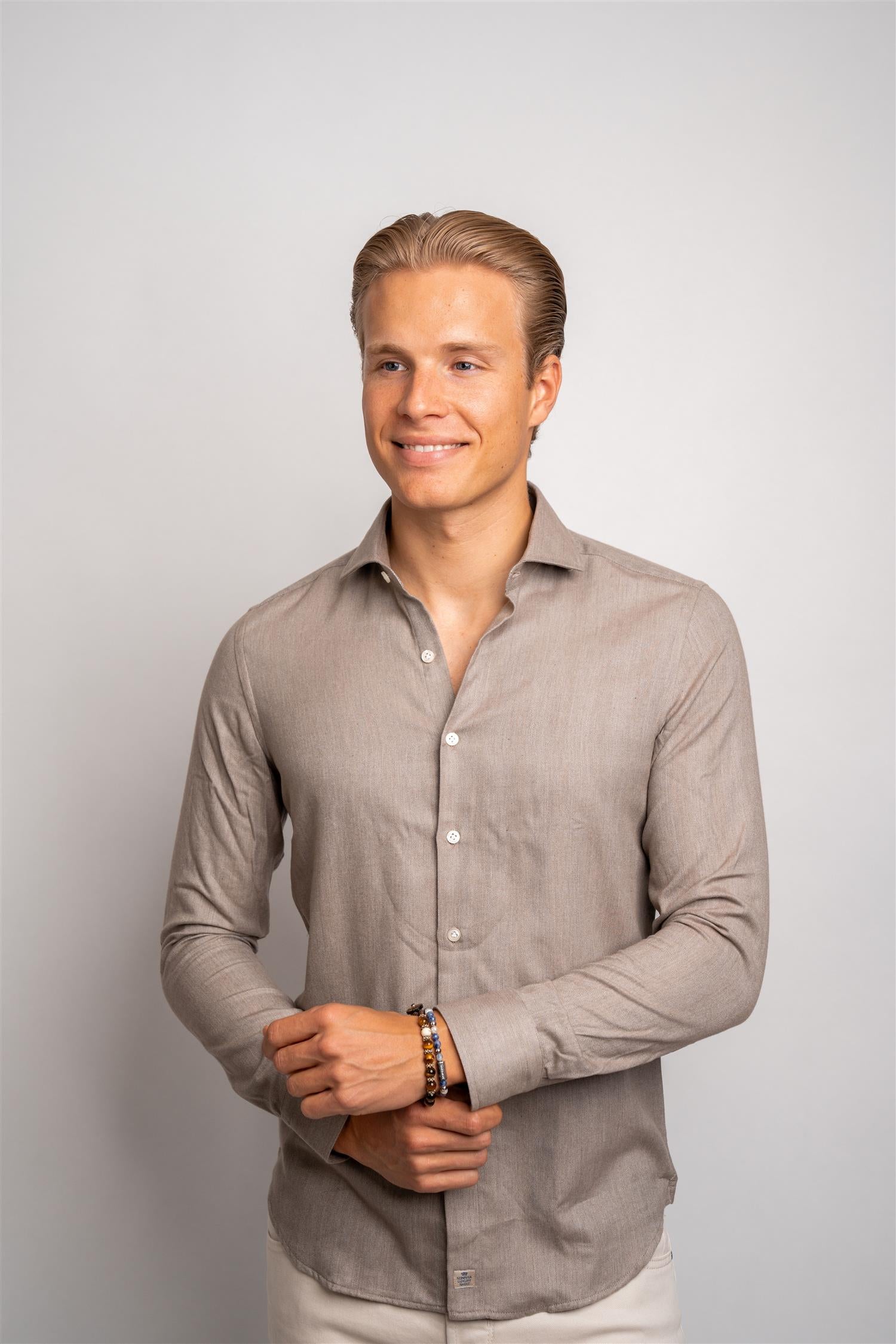 Man Shirt - Light Brown