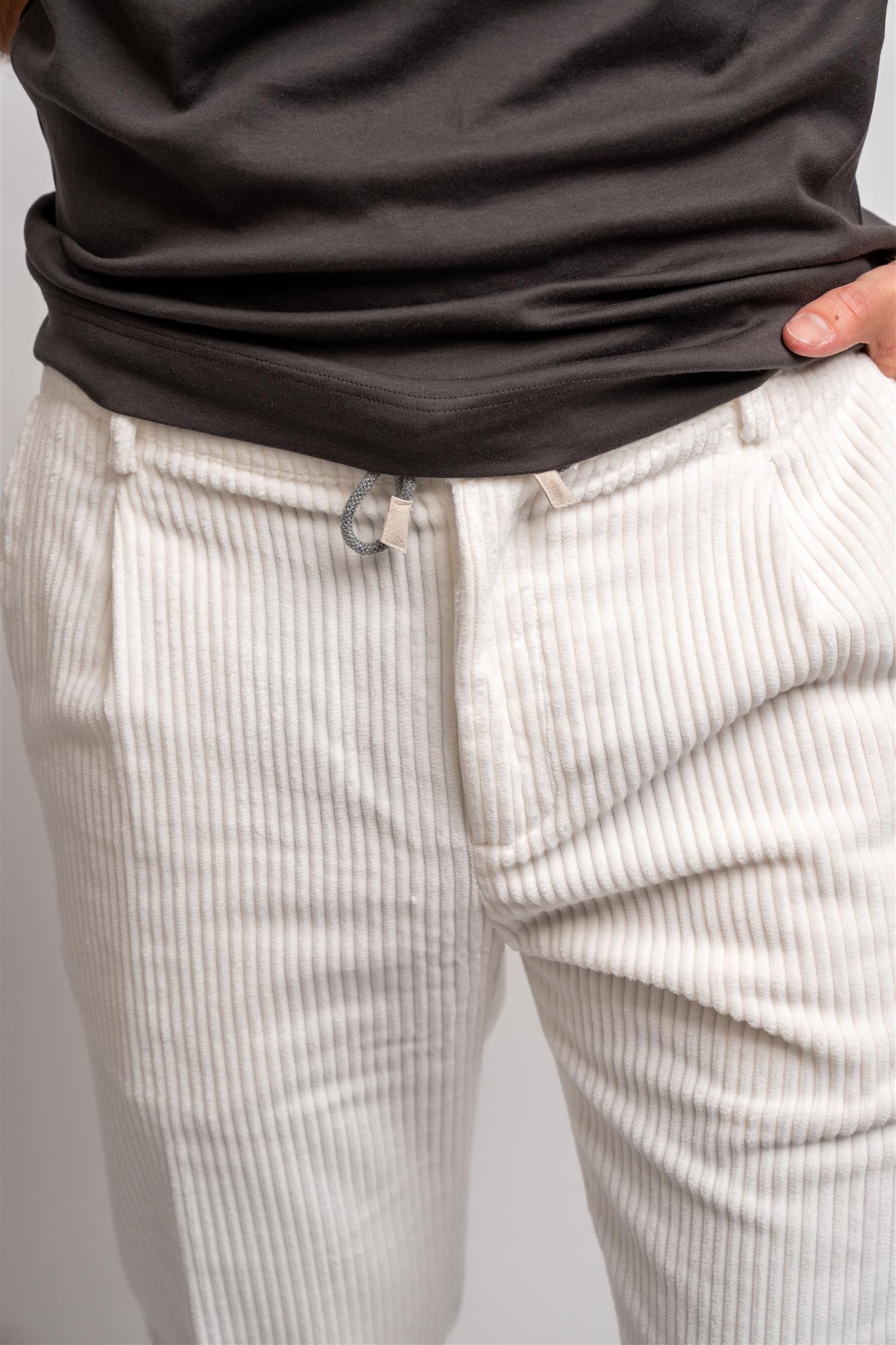 Jogger Pant Cord- White