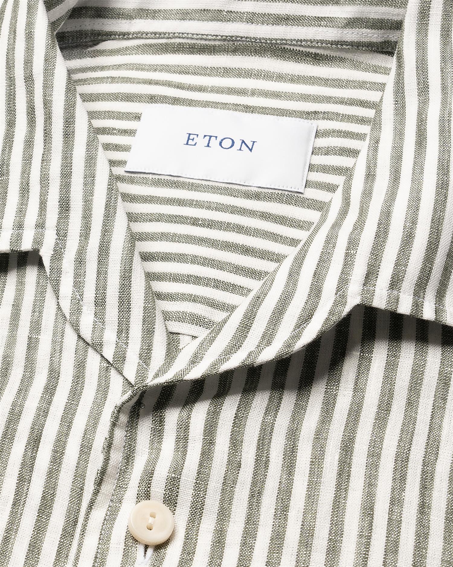 Striped Linen Shirt - Green