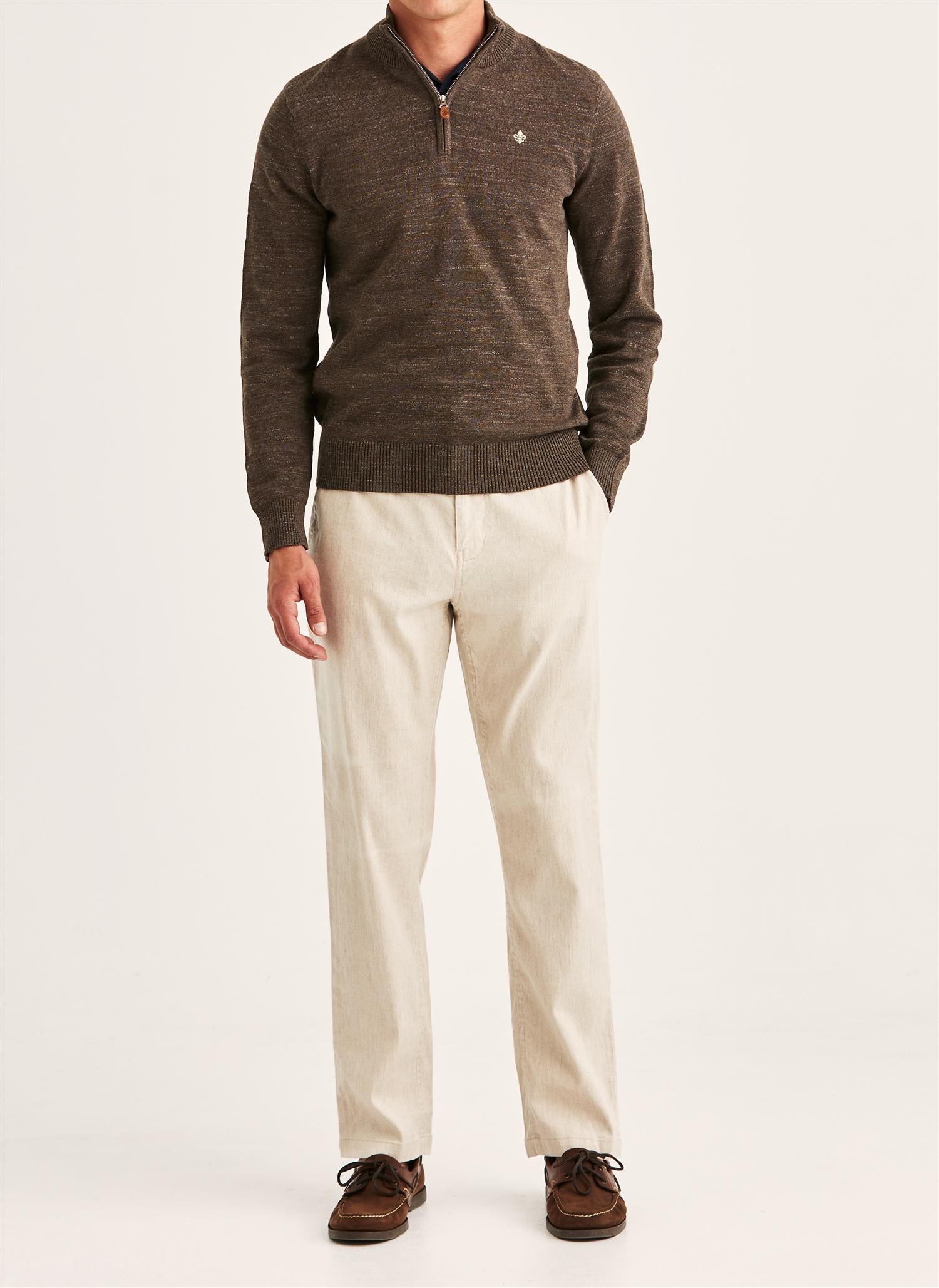 Randall Half Zip - Brown