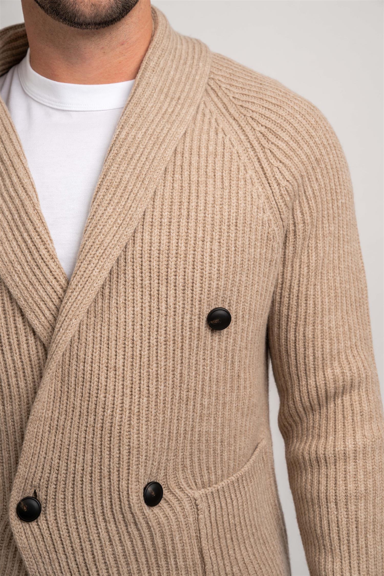 Cardigan Double Breasted - Beige