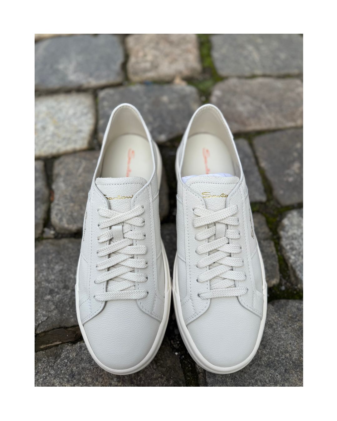 Double Buckle Sneaker - White