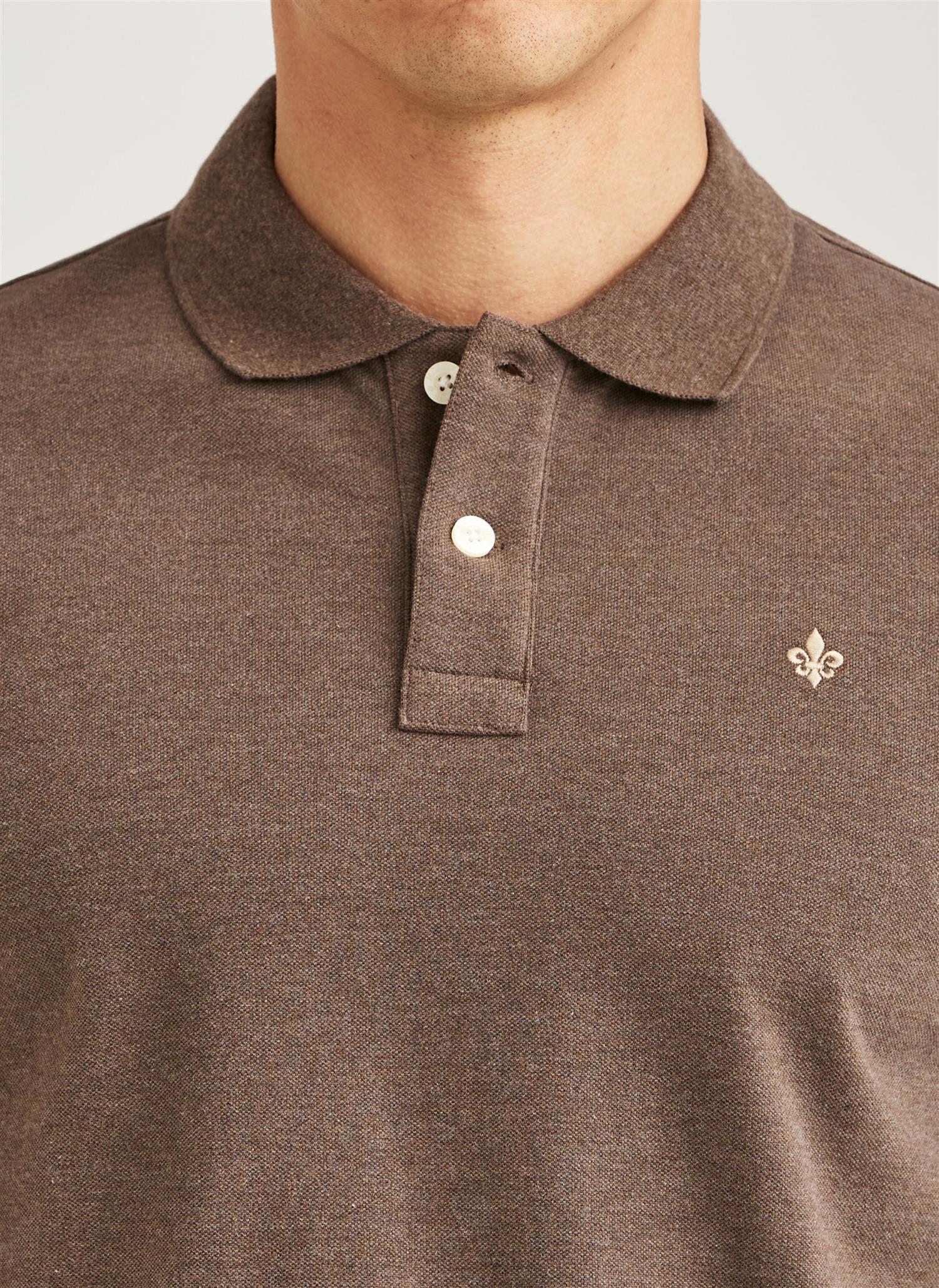 Camden LS Polo Shirt - Brown