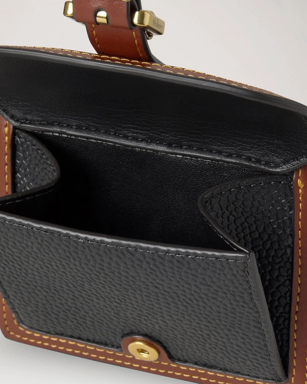 Roxanne Wallet Black & Cognac Bio-Based Scotchgrain