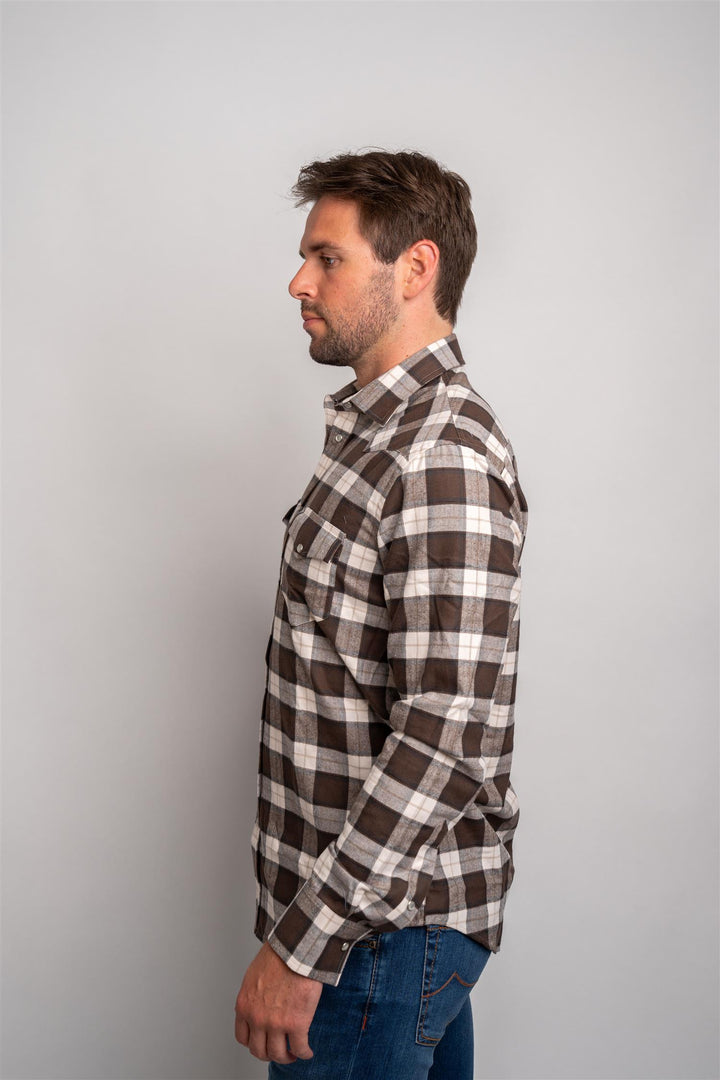 Flannel Ruter - brun