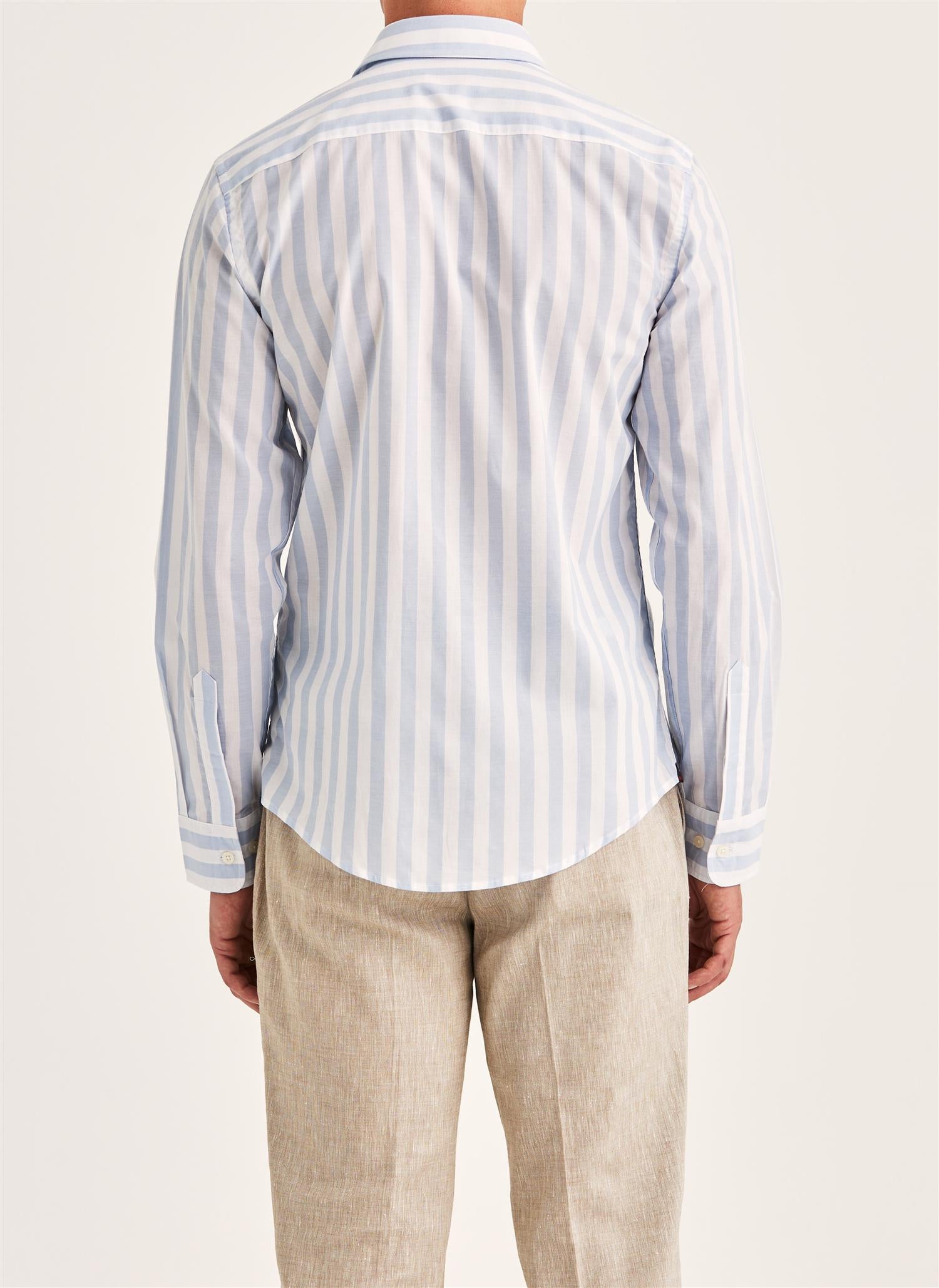 Summer Lightweight Shirt - Light Blue Stripe