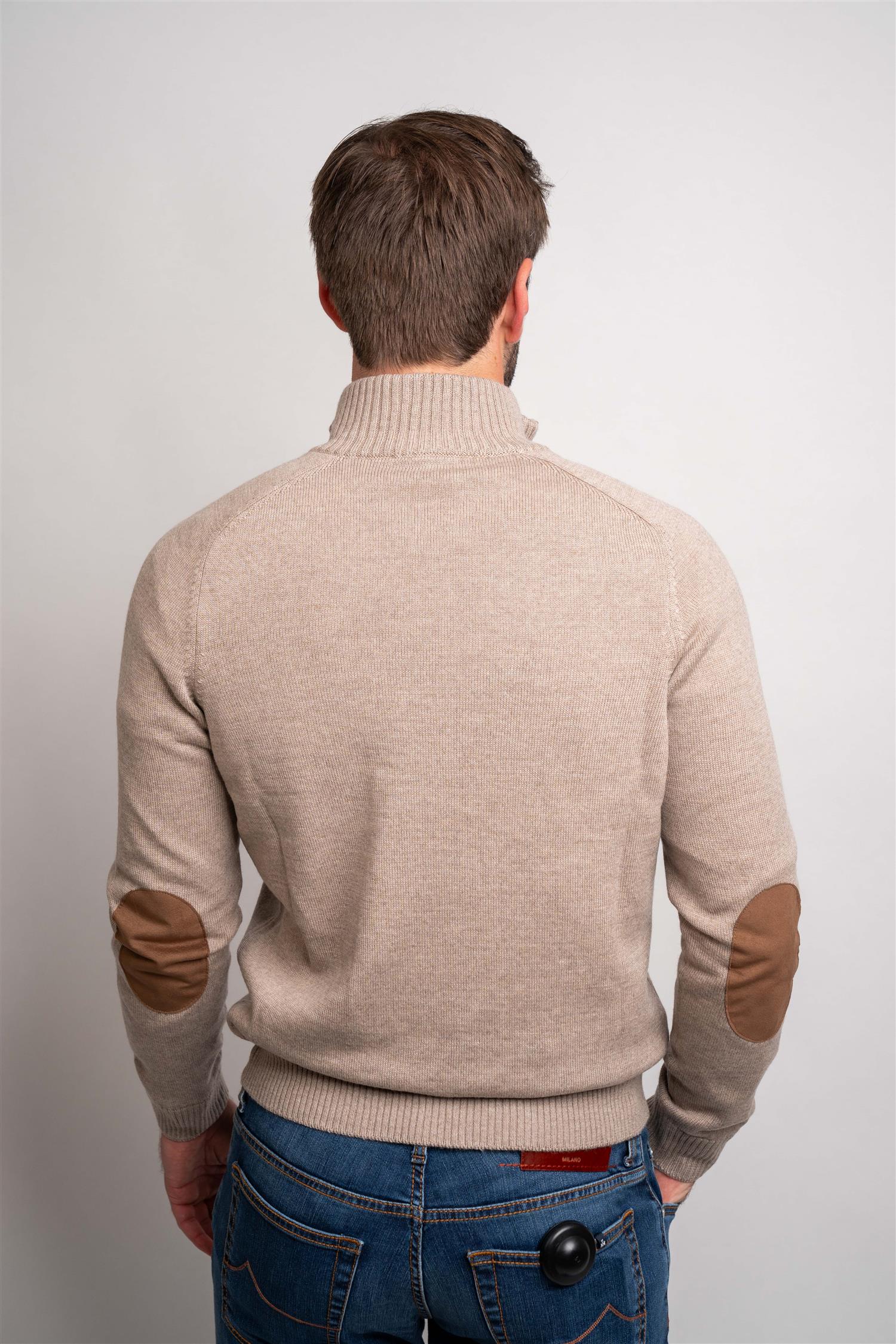 Full Zip - Beige/Brown