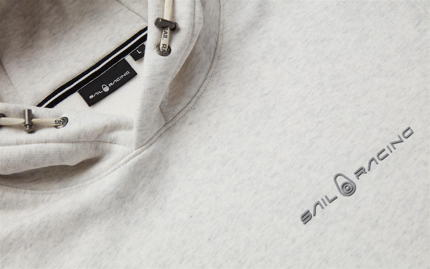 Bowman Logo Hood - Light Grey Melange