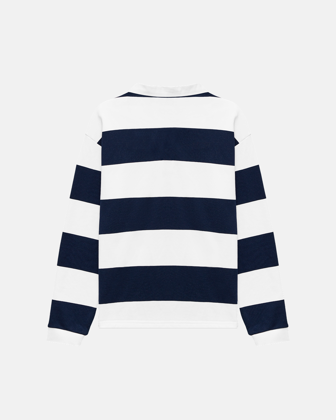 Striped Rugby - White / Navy