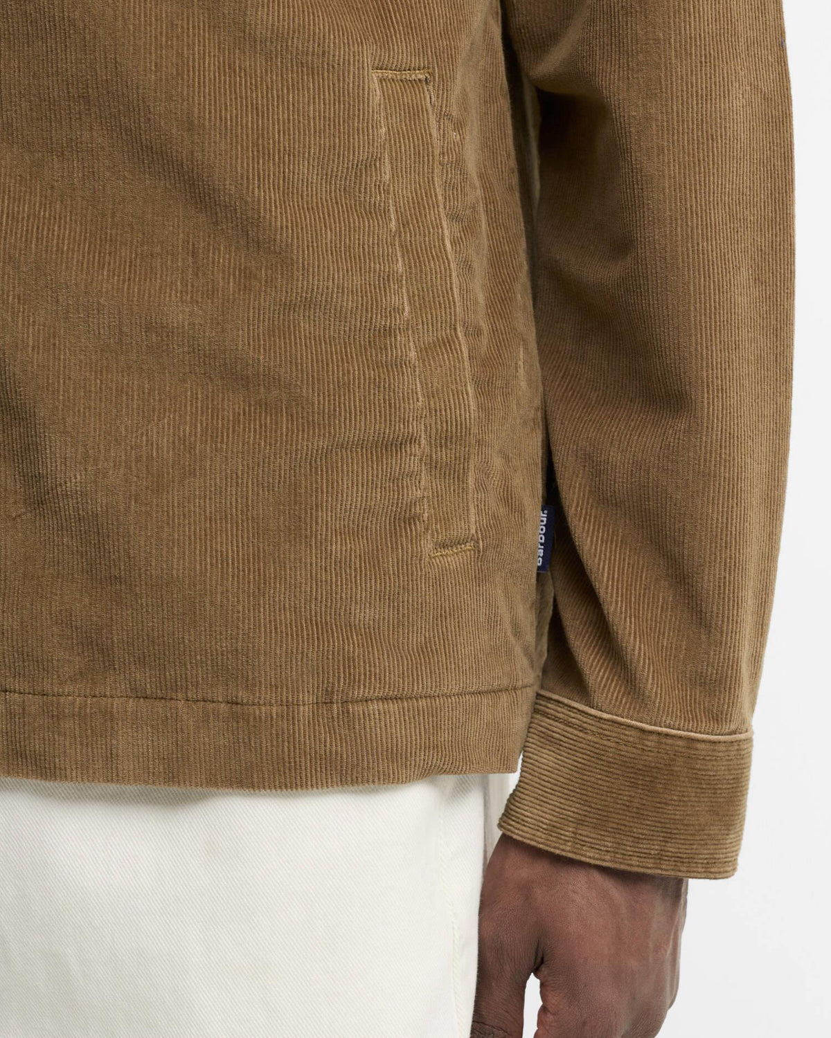 Tartar Trim Overshirt - Sandstone