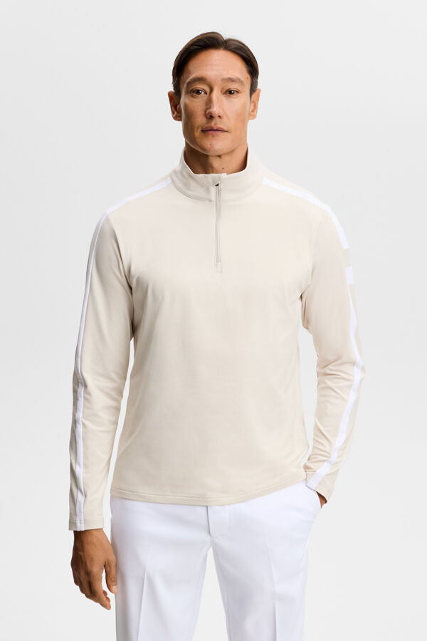 Keaton Quater Zip - Moonbeam