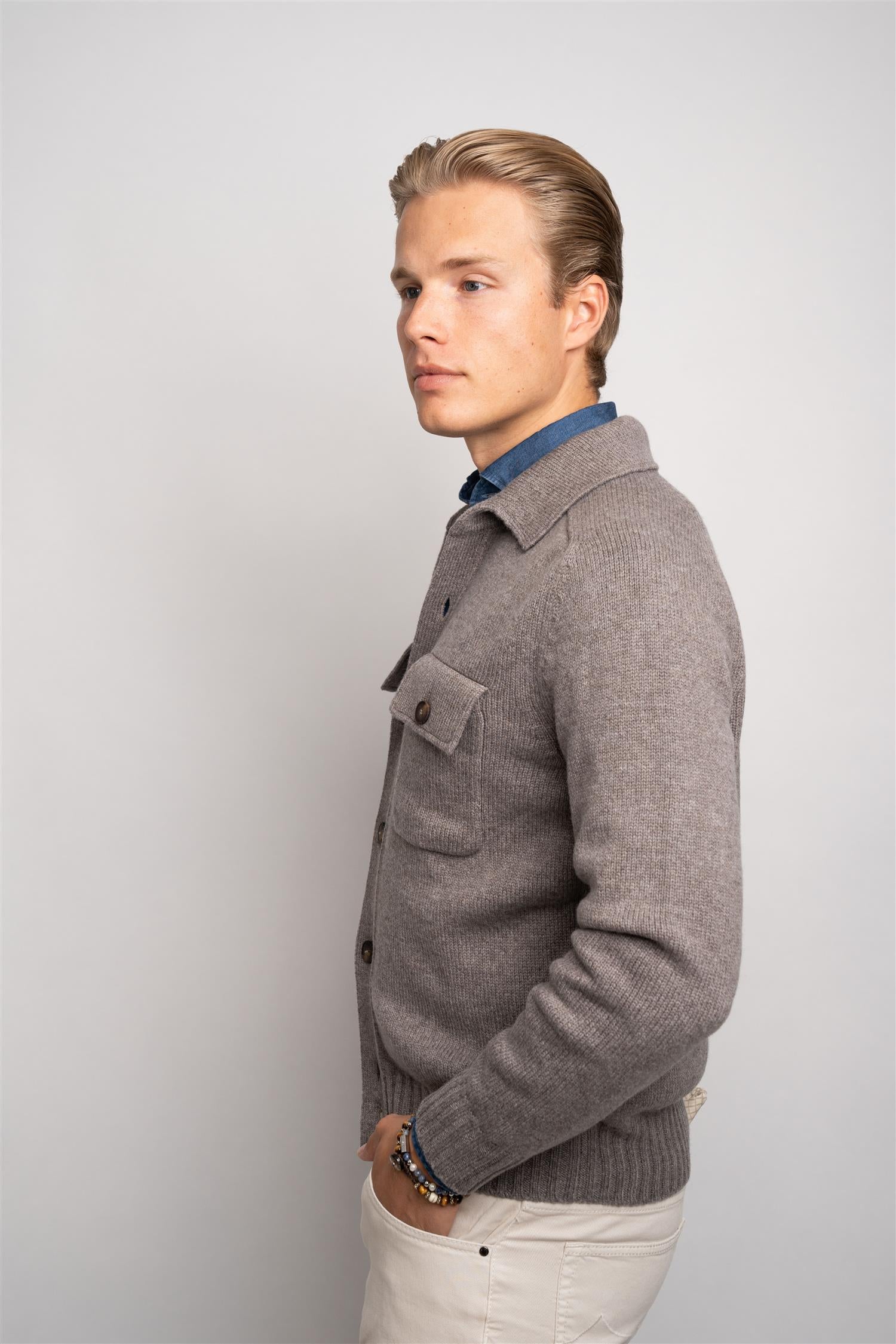 Cardigan Buttons - Light Brown