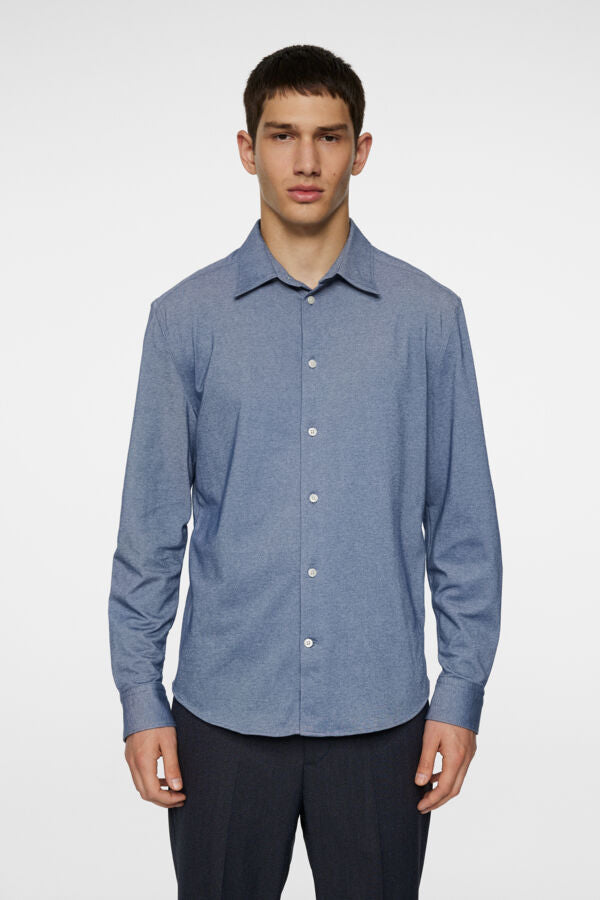 Marlon Jersey Shirt -Indigo melange