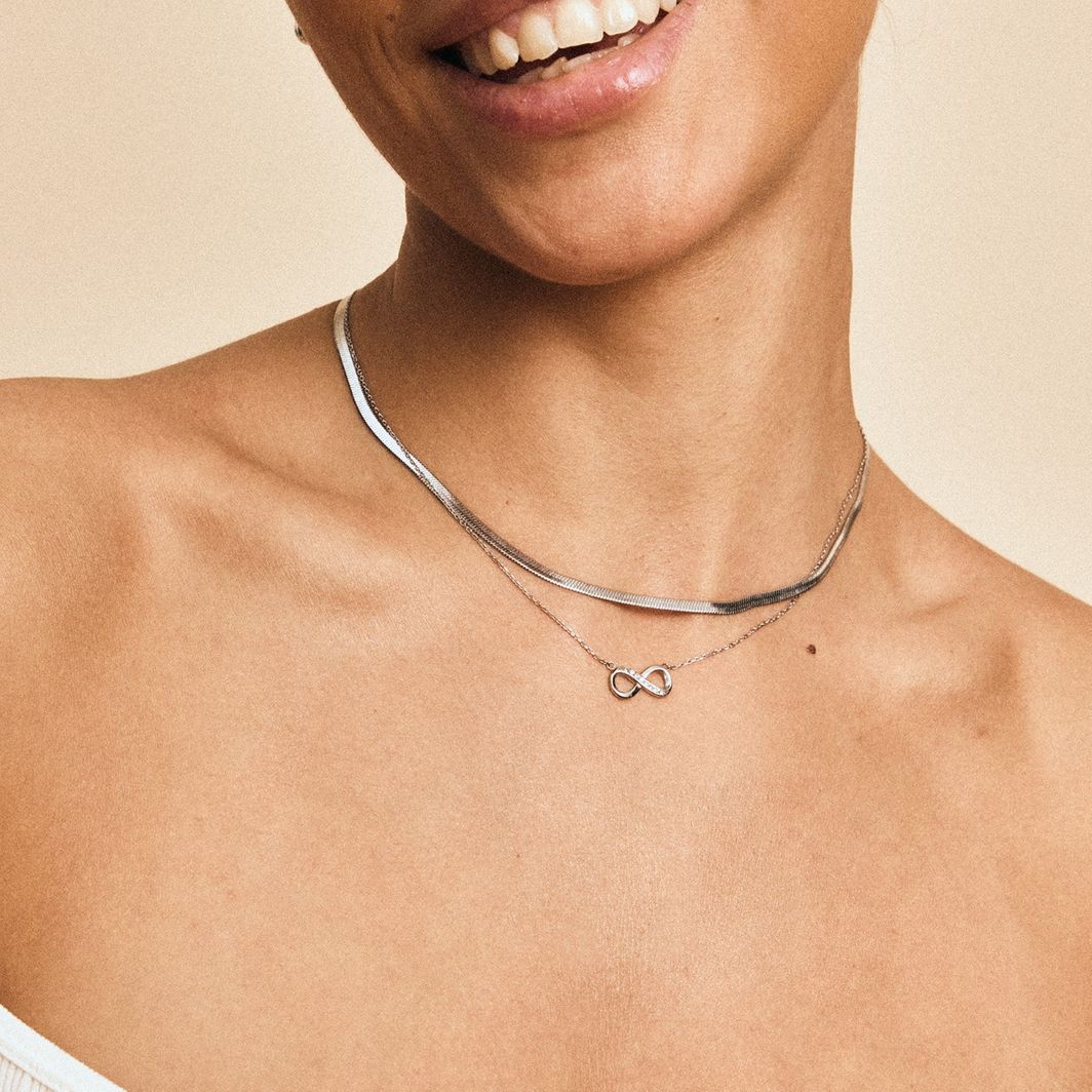 Chain Herringbone 45cm Steel